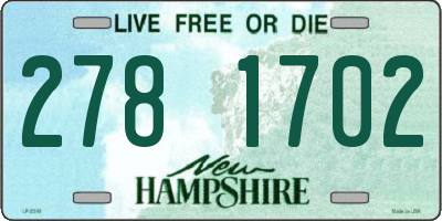 NH license plate 2781702