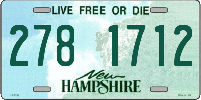 NH license plate 2781712
