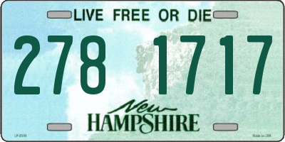 NH license plate 2781717