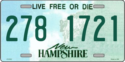 NH license plate 2781721