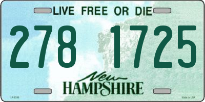 NH license plate 2781725