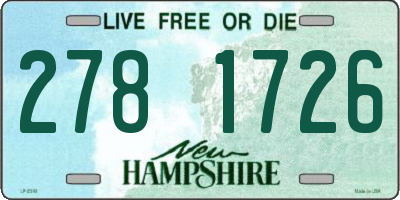 NH license plate 2781726
