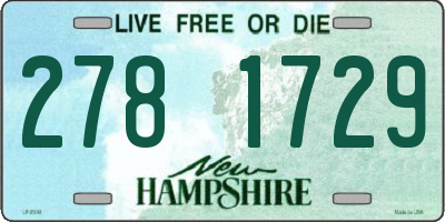 NH license plate 2781729