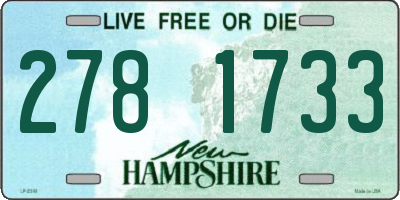NH license plate 2781733
