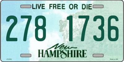 NH license plate 2781736