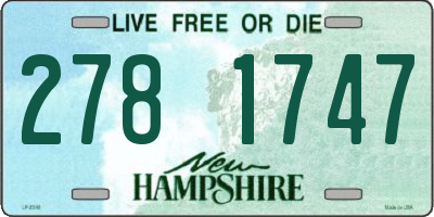 NH license plate 2781747