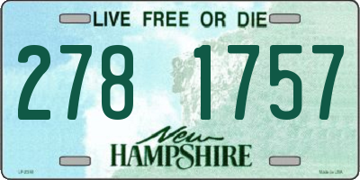 NH license plate 2781757
