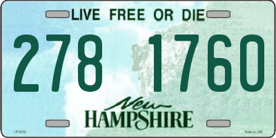 NH license plate 2781760