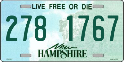 NH license plate 2781767