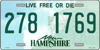 NH license plate 2781769