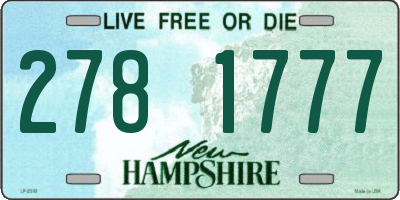 NH license plate 2781777