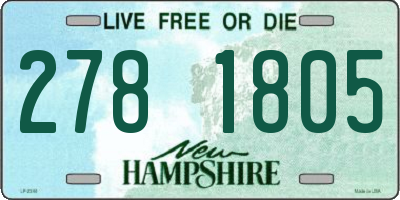 NH license plate 2781805