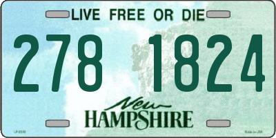 NH license plate 2781824