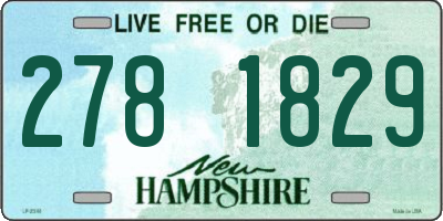 NH license plate 2781829
