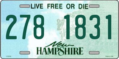 NH license plate 2781831