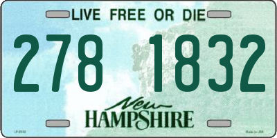 NH license plate 2781832