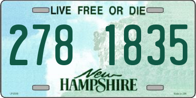 NH license plate 2781835
