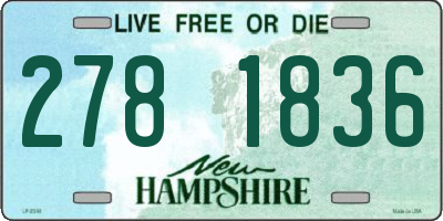 NH license plate 2781836