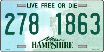 NH license plate 2781863