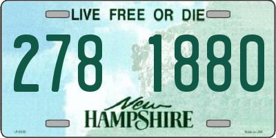 NH license plate 2781880