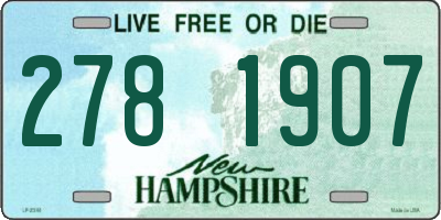 NH license plate 2781907