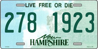 NH license plate 2781923