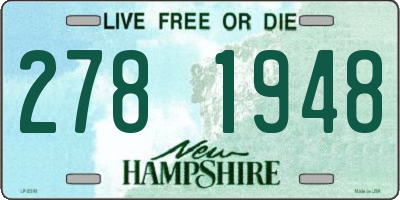 NH license plate 2781948