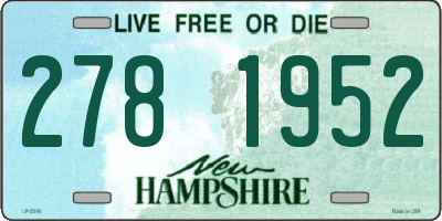NH license plate 2781952