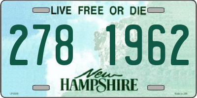 NH license plate 2781962