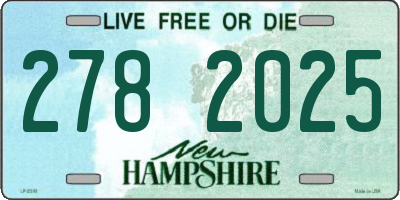 NH license plate 2782025