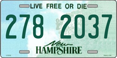 NH license plate 2782037