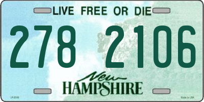 NH license plate 2782106
