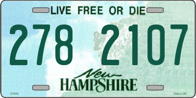NH license plate 2782107