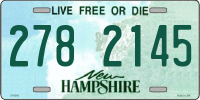 NH license plate 2782145