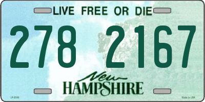 NH license plate 2782167