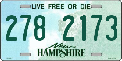 NH license plate 2782173