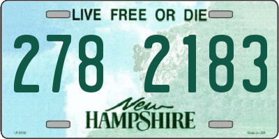 NH license plate 2782183
