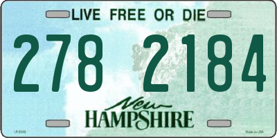 NH license plate 2782184