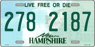 NH license plate 2782187