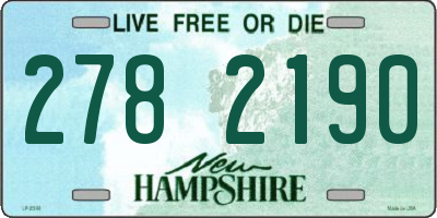 NH license plate 2782190