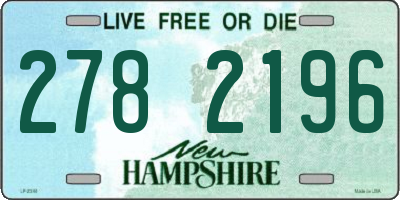 NH license plate 2782196
