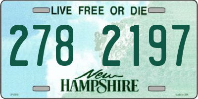 NH license plate 2782197
