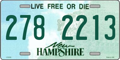 NH license plate 2782213