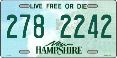 NH license plate 2782242