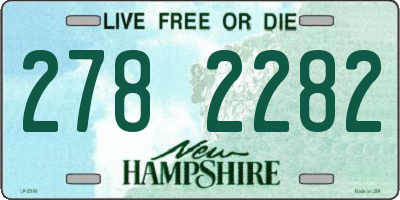 NH license plate 2782282