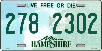 NH license plate 2782302