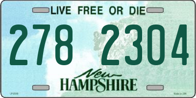 NH license plate 2782304
