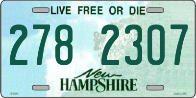 NH license plate 2782307