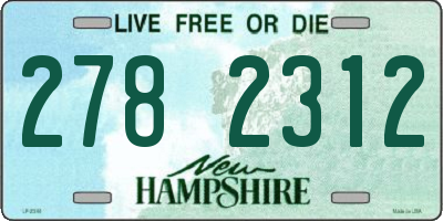 NH license plate 2782312