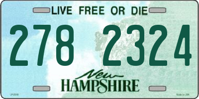 NH license plate 2782324